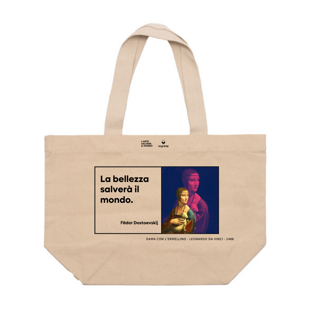 Shopping Bag EcoMax  "Speranza" Dostoevskij/Leonardo Da Vinci