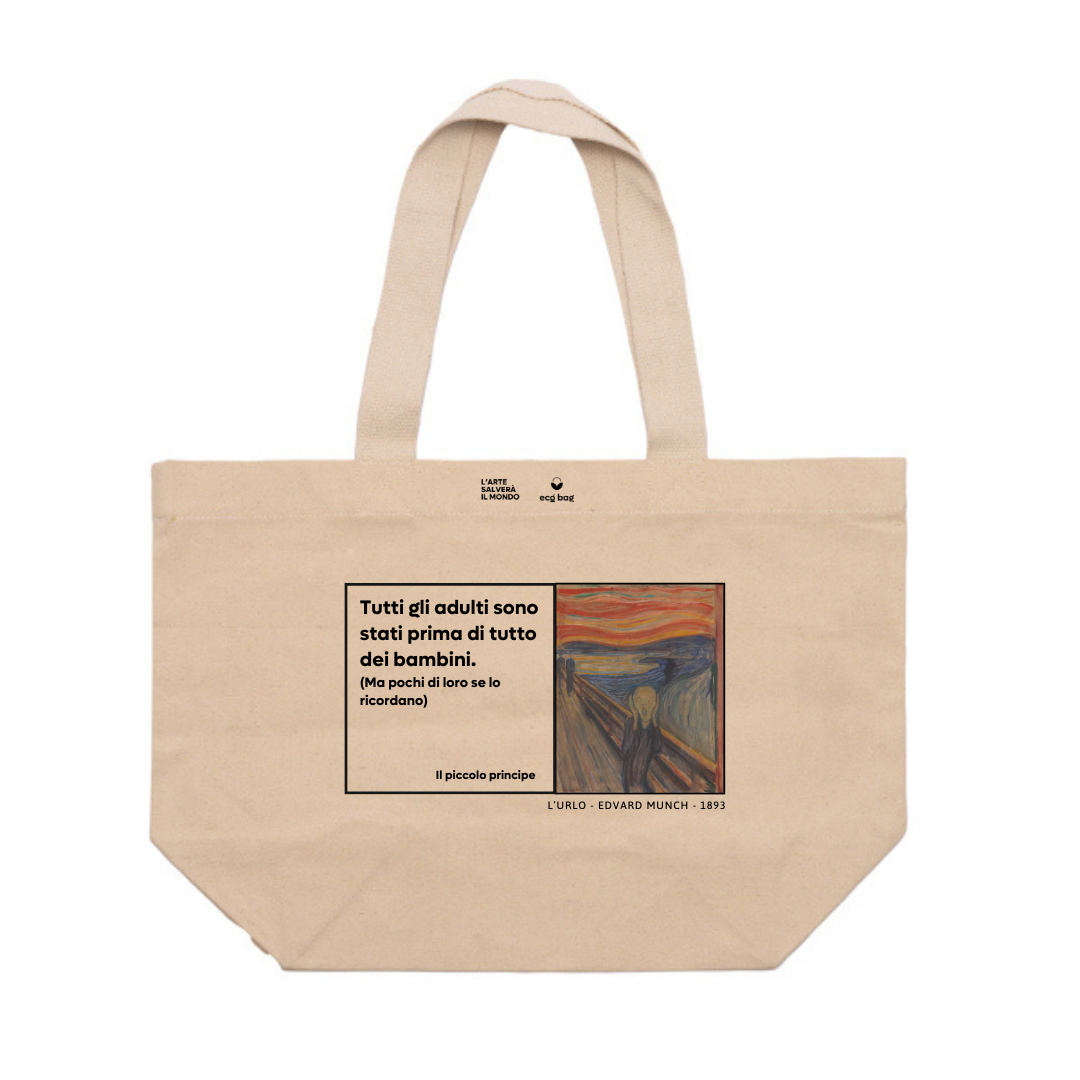 Shopping Bag EcoMax "Identità" Piccolo Principe/Edvard Munch