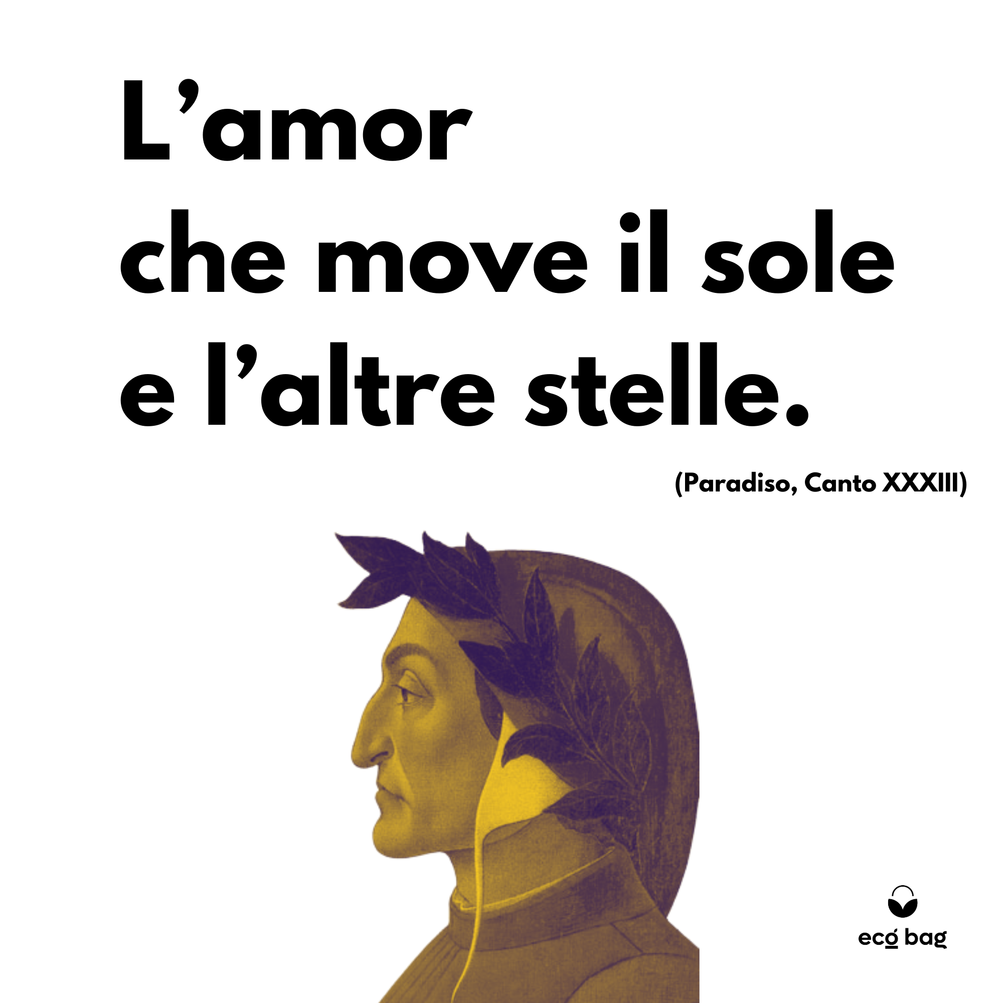 Shopping Bag EcoMax "Amore" Dante Alighieri